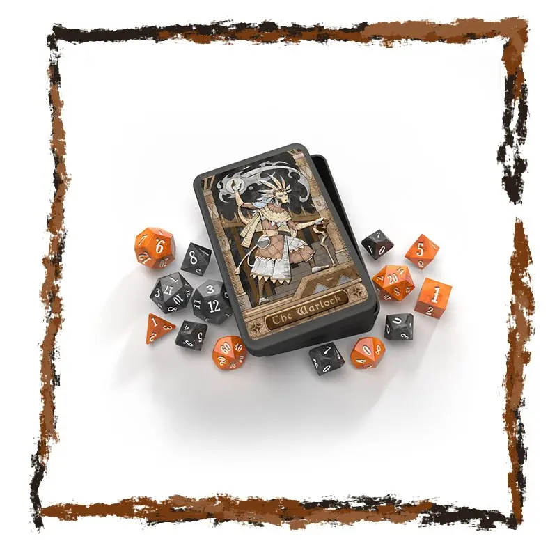 The Warlock - RPG Dice Set in Collector's Tin