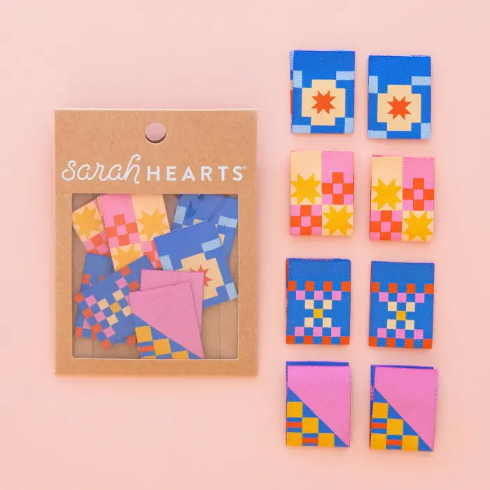 Then Came June  - Star Twist Woven Label Multipack - Sarah Hearts