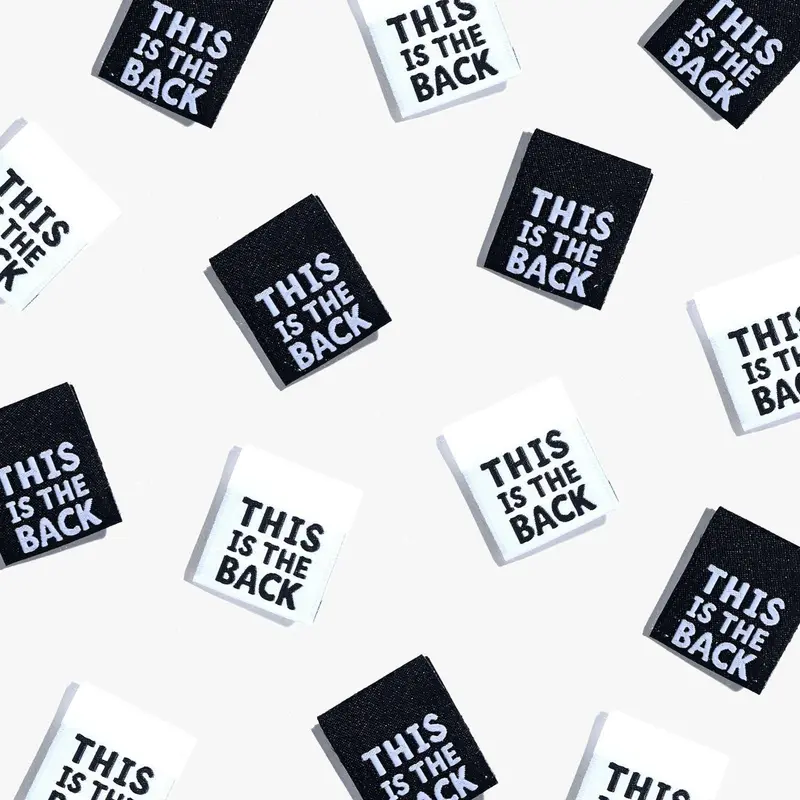 'This is The Back' Woven Labels - Kylie and The Machine