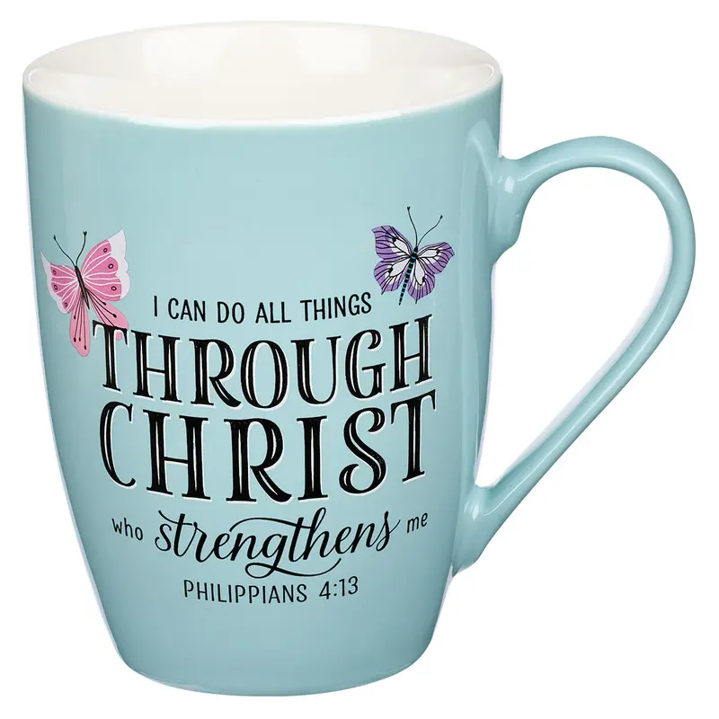 Through Christ Blue Butterfly Phil 3