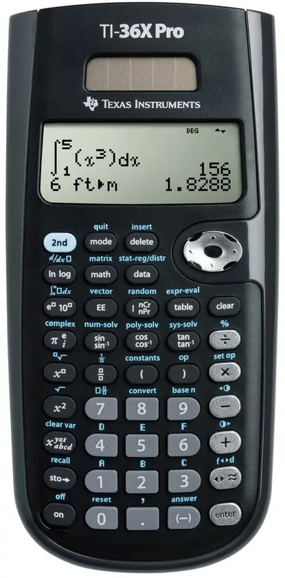 TI-36X Pro Wetenschappelijke Rekenmachine