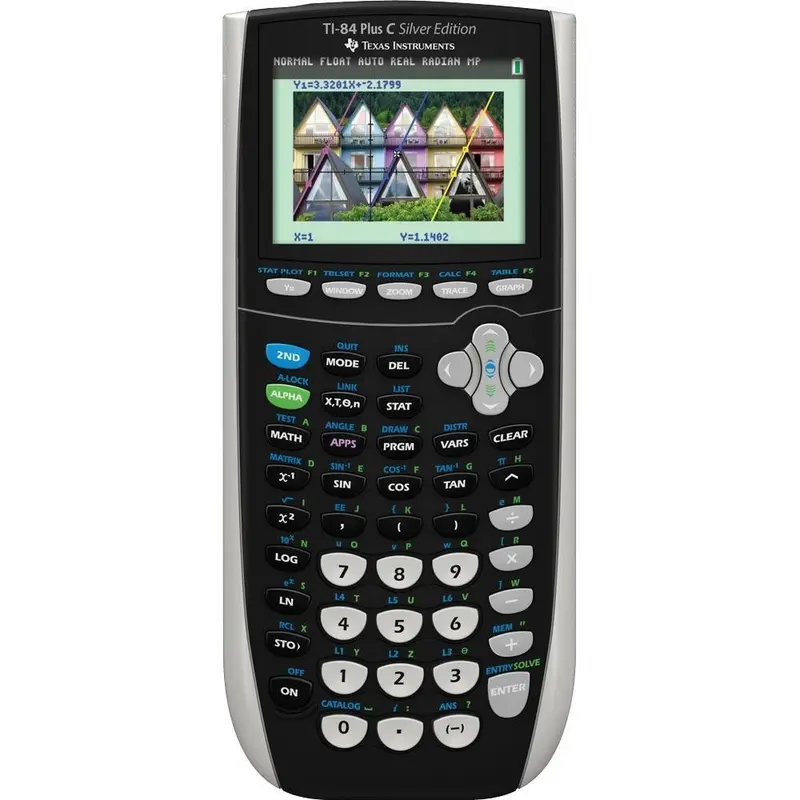 TI-84 Plus C Wetenschappelijke Rekenmachine - Silver Edition