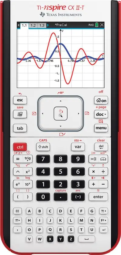 TI-Nspire™ CX II-T Grafische Rekenmachine (Nieuw)