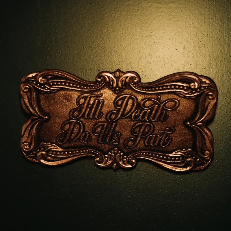 Till Death Do Us Part Plaque