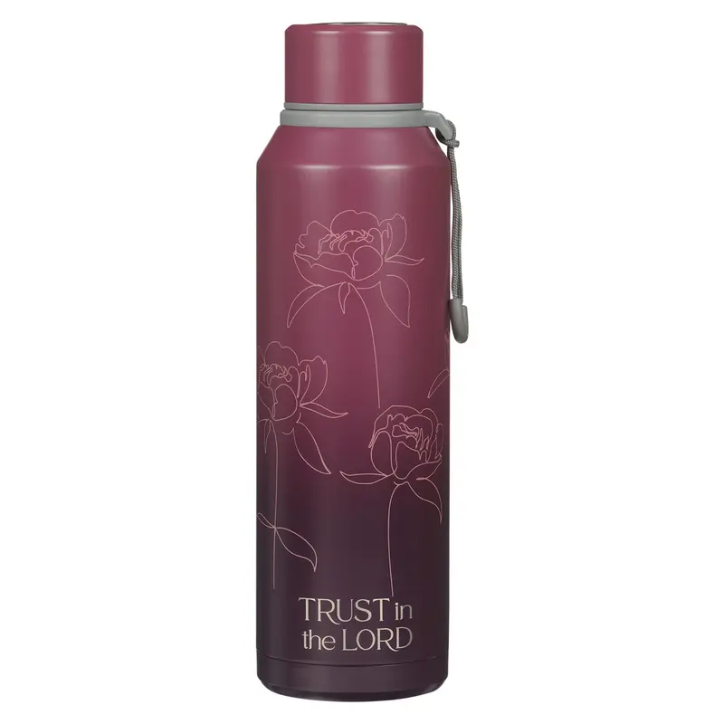 Trust in the Lord Plum Floral- Prov 3