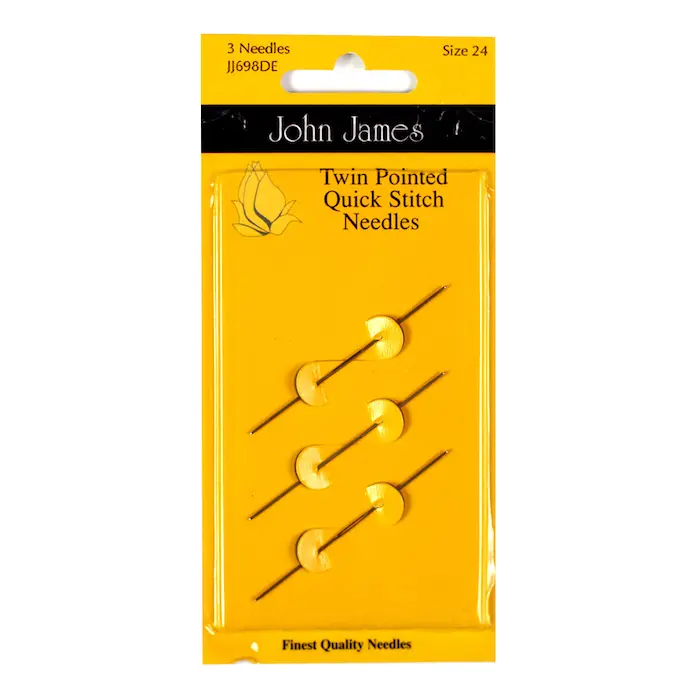 Twin Pointed Quick Stitch Needles - John James