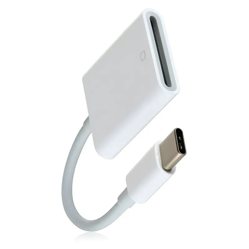 USB-C naar SD-Kaartlezer / SD Card Reader – Wit (Nieuw)
