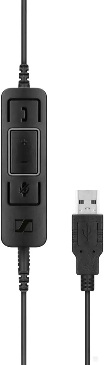 USB-CC x5 MS Headset Kabel - Zwart (Nieuw)