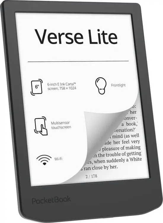 Verse Lite - 6-inch E-Reader - Zwart