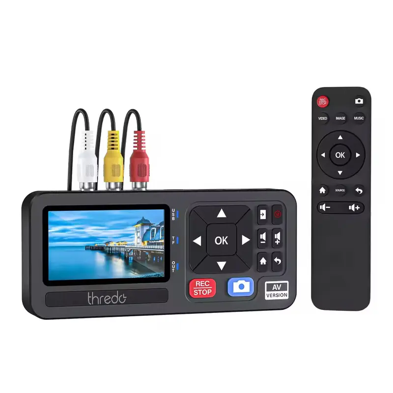 Video Recorder / Digitizer (CVBS / S-Video naar MP4, USB & TF, inclusief afstandsbediening) (Nieuw)