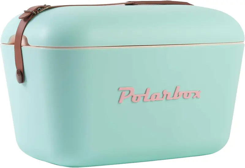 Vintage Koelbox met Schouderband 12 Liter - Groen