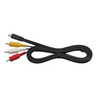 VMC‑15FS 10‑Pin AV‑Kabel naar 3× RCA voor Handycam (Nieuw)