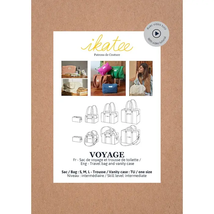 Voyage - Travel bag and Vanity Case Sewing Patterns - Ikatee