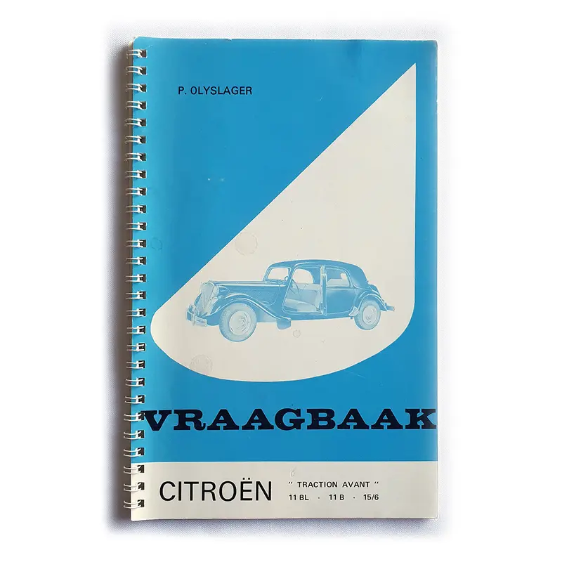Vraagbaak Citroën Traction Avant 11BL - 11B - 15/6