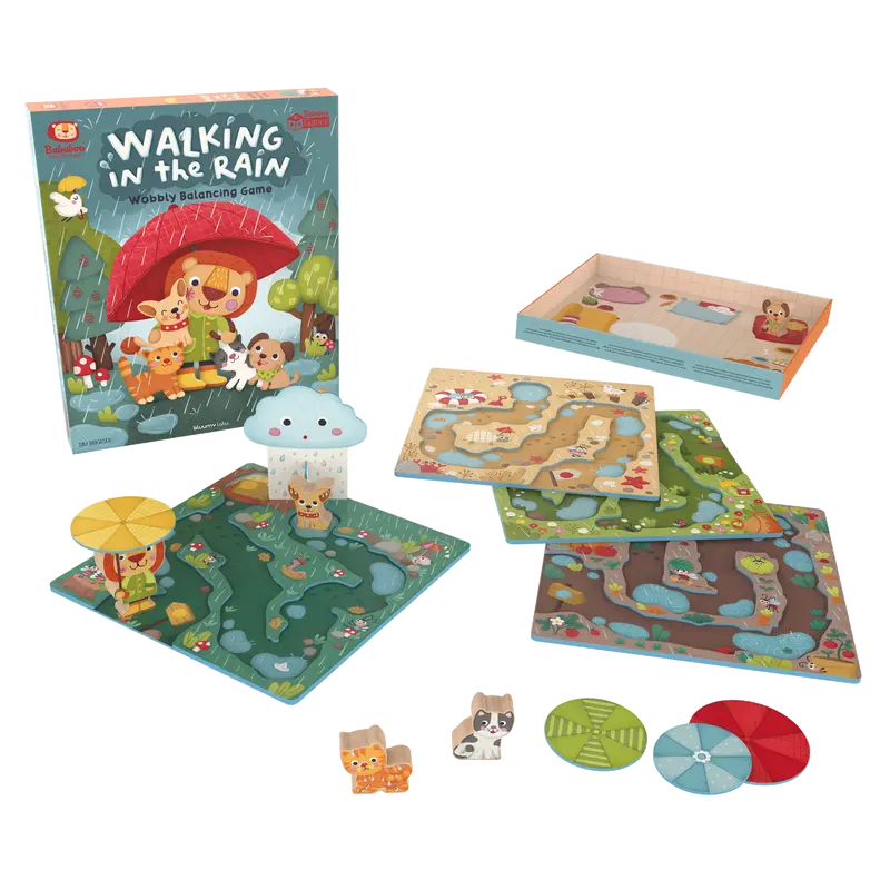 "Walking in the Rain" Wackeliges Balancierspiel - Vorbestellung - Lieferbar ab 15.02.2027