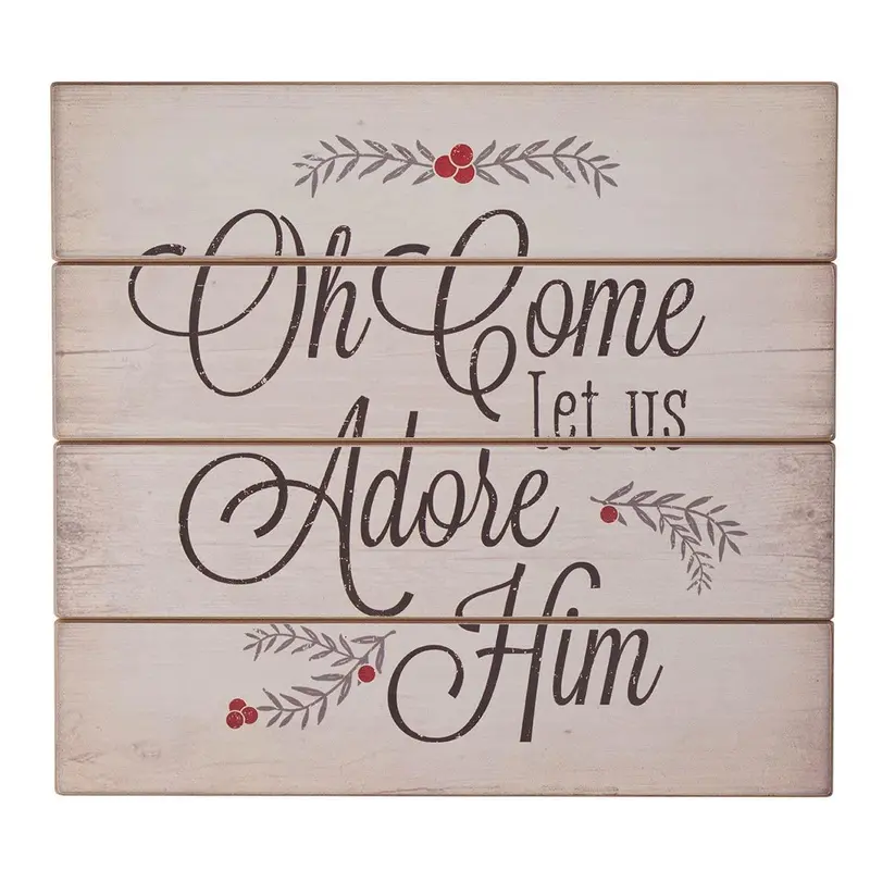 Wall Art Oh Come Let us Adore Him