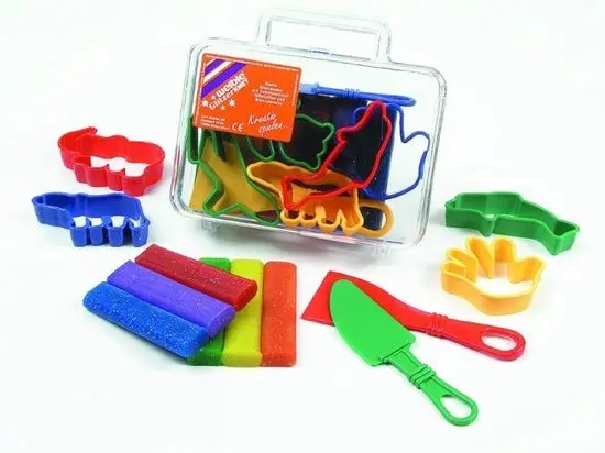 Weible Knet Glitter Klei Set In Transparante Koffer