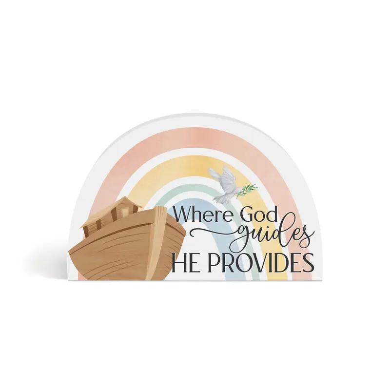 Where God Guides, He Provides Rainbow Sh