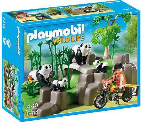 Wild Life Pandafamilie in Bamboebos - 5414 (Nieuw)