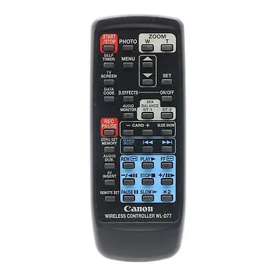 WL-D77 Remote voor MiniDV Camcorders (ZR, GL2, Optura en Elura)