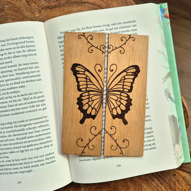 Wooden Bookmarks - Butterfly Set