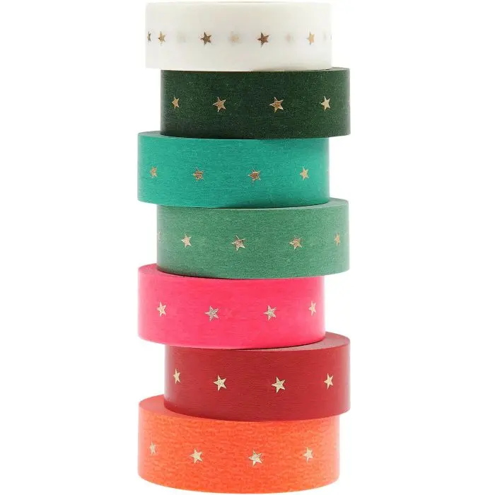 XXL Stars 7-piece - Paper Poetry Tape Set - Rico Design